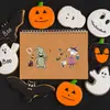 Noches de Terror Navideño Pegatinas Faciales Dibujos Animados Expresión Rara Pegatinas Rompecabezas Impermeables para Niños DIY Creativas Pegatinas Personalizadas