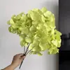 Flores de hortensia artificiales de 5 cabezas para arreglos de fondo de boda, escaparates y paisajismo decorativo