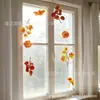 Cortina de flores artificiales colgante con flores coloridas para decorar dormitorios, salas de estar y escenas de bodas, decoración colgante de cadena de flores de perlas DIY