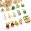 Antiguo Calabaza Loto con Incrustaciones de Oro Hebilla de Seguridad Auspiciosa Dije DIY Pulsera Pulsera Collar Dije Cuentas Separadas Joyería