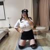 Uniforme de lingerie sexy sedutor empregada policial sexy traje paixão pura tamanho grande meia-noite glamour pijama roupa