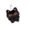 Novo Fofo Desenho Animado Gatinho Preto Pelúcia Chaveiro Boneca Brinquedo Máquina de Venda Pequeno Presente Atacado Presente para Estudante
