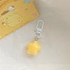 Llavero de estrella rosa y amarillo leche adorable para chica de buen corazón ins colgante de estrella de cinco puntas para mochila para novias regalos de pareja