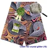 Juego de Tela de Cera Africana Estampada Decorativa de 6 Yardas Tela de Cera de Cristal Tela Super Cera Africana