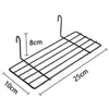 Venta Directa de Fábrica: Cesta Colgante Pequeña de Hierro para Montar en la Pared, Bandeja de Almacenamiento de Malla de Alambre, Almacenamiento para Baño y Cocina