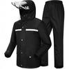 Impermeable para Ciclistas, Conjunto de Impermeable y Pantalón de Lluvia de Dos Piezas Específico para Vehículos Eléctricos, Talla Grande, para Repartidores, Impermeable de Ciclismo a Prueba de Tormentas