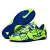 Primavera y Verano Nuevos Zapatos Deportivos para Niños Zapatos de Fútbol con Tacos Largos Zapatillas Bajas con Velcro Tacos para Niños