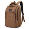 Mochila de Lona de Gran Capacidad Multicapa para Hombre, Deportiva, de Viaje, Lona, Resistente al Desgaste, para Estudiantes de Secundaria, Bolsa de Tela Casual