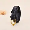 Cinto feminino de couro genuíno, moderno, simples, versátil, decorativo, cinto de couro bovino de alta qualidade, cinto feminino estiloso