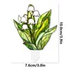 Decoración colgante Tyu641-684 Flor en maceta y planta verde de acrílico, Inserto, Decoración de planta en maceta, Planta de vidriera