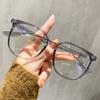 Gafas de sol coreanas con montura grande, antiluz azul, monturas lisas, monturas modernas para miopía, para hombres y mujeres.