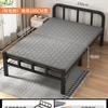 Cama plegable individual para el hogar, cama sencilla, oficina, siesta, dormitorio, descanso para el almuerzo, cama pequeña, casa de alquiler, cama de hierro para adultos