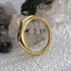 R0573 Moda estilo coreano simple liso estilo frío anillo de alta gama sin género micro-incrustado circonio blanco anillo para todo