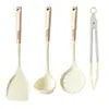 Espátula de silicona Pala de cocina antiadherente Cuchara Espátula de silicona Espátula para saltear Cocina del hogar Sartén antiadherente Cuchara para saltear Cuchara para sopa