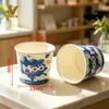 Taza de Papel Desechable para Helado de 4 oz 125 ml Taza de Helado Taza de Papel para Helado Personalizable Impresa con Tapa de Plástico