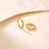 Joias Yuebao Prata Esterlina S925 Argolas de Orelha Articuladas de Bambu Argolas de Argola com Cravação de Diamante Estilo Chinês Novo Brincos com Sensação de Alto Padrão Ornamentos de Prata
