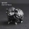 Adorno de Mano de Rana Dorada de Jade Verde Hetian de Xinjiang, Adorno de Mano de Material Fino Tigre y Pixiu, Adorno de Mano de Jade Negro, Suministro para Transmisión en Vivo