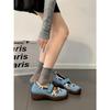 Zapatos Mary Jane Deportivos Retro de Suela Gruesa de Boca Baja para Mujer 2025 Nuevo Otoño Casual Versátiles que Aumentan la Altura Zapatos de Entrenamiento Moral
