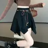 Falda Irregular de Gamuza Retro Otoño e Invierno Nueva Falda de Cintura Alta Falda Corta Versátil de Chica Hot