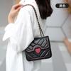 Estilo coreano verão novo saco de ombro simples simples all-match Crossbody Chain Bag bonito da menina Love Lock Bag