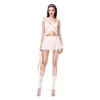 Conjunto de Moda Casual Transfronterizo Nuevo 2026 para Niñas, Corte Ajustado, Espalda Descubierta, Hueco, Sexy Estilo Ins Chica Popular
