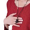 Llavero Colgante de Calabaza de Palo de Rosa Botella Hueca Colgante de Collar de Flúor para Hombres y Mujeres Regalo