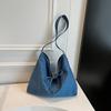 Bolsa de Lona Estilo Coreano 2025 Verão Nova Moda Casual Grande Capacidade Para Trabalho Estilo Preguiçoso Bolsa Tote Bolsa de Ombro