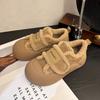 Sapatos Femininos de Inverno 2025 com Forro de Lã, Sola Grossa Estilo Coreano Versátil Antiderrapante Mocassins Casuais para Uso Externo
