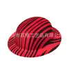 Moda para fiesta navideña sombrero especial para fiesta sombrero redondo rayado de PVC bola de disfraces procesamiento directo de fábrica personalización