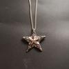 Moda europeia e americana personalidade tendência criativa retro multicamadas estrela de cinco pontas colar masculino e feminino casal rua legal pingente