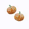 Halloween Europeo y Americano Nuevo Personalizado Creativo Aleación Exagerado Pedrería Patrón de Calabaza Pendientes Lujo Accesible Elegante Fresco