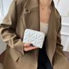 Billetera Nueva para Mujer Transfronteriza 2024 Estudiante Monedero con Cremallera Corta Acolchada de Gran Capacidad Billetera Monedero Trendy
