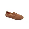 258-2 Mules Slip-On, Sapatos de Corte Profundo Únicos, Sapatos Femininos, Couro Genuíno, Couro de Vaca, Mocassins com Cavalo, Sapatos Gorro para Mulheres