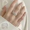 Anillo Geométrico Sencillo para Mujer, Lujo Ligero, Sensación de Alta Gama, Mate Escarchado, Anillo Abierto Ajustable Exquisito, Estilo Ins, Anillo para Dedo Índice Nicho