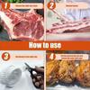 Bolsa de Malla para Carne de Barbacoa, Red Tejida para Atar Patas, Juego de Cuerdas Elásticas, Hilo de Algodón, Juego de Cuerdas Elásticas, Juego de Redes de Embalaje, Red para Codos, Transfronterizo