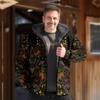 Ropa de Algodón de Invierno 2024 Más Terciopelo Chaquetas para Hombre Cálidas Retro con Capucha Textura Algodón Moderno Casual Comercio Exterior Transfronterizo