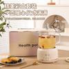 Taza eléctrica multiusos para estofado de salud mini, tetera pequeña, nido de pájaro, rosa, taza inteligente de salud portátil para oficina