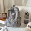 2026 Nueva Mochila Pequeña Fresca de Pana Temporada de Regreso a Clases Estudiantes de Secundaria y Preparatoria Mochila Escolar Ligera Casual Mochila de Gran Capacidad