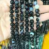Amazon Azul Natural 7A Cuentas Sueltas Redondas Accesorios para Joyería Hecha a Mano DIY Cuentas Semiacabadas Jade Transfronterizo Venta al Por Mayor