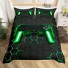 Funda de edredón de tres piezas transfronteriza Hexagonal Geométrico Mango Impresión digital moderna Sábanas Ropa de cama de comercio exterior Textiles para el hogar