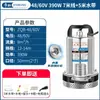 Bomba sumergible de CC de alto flujo 12V24V48V60V72V de 2 pulgadas para uso doméstico, agrícola, vehículo eléctrico, bomba de agua de alto caudal