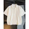 Camisa Polo Hueca de Manga Corta Falsa de Dos Piezas Estilo Old Money para Hombre, Camiseta Transpirable Texturizada de Solapa para Verano, Top de Media Manga
