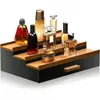 Caja de almacenamiento de madera para perfumes con cajones, disponible para envío transfronterizo, para organizar cosméticos y joyas, adecuada para uso diario en dormitorio y escritorio