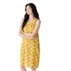 Camisón de tirantes para mujer con copas incorporadas, no necesita sujetador, pijama de vestido de verano estilo dulce