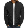 Talla Europea Transfronteriza Invierno Estilo Británico Tallas Grandes Chaqueta de Algodón para Hombre Tratamiento Antiplanchado Cárdigan Moda Cuello Urbano Abrigo de Algodón Ropa de Abrigo para Hombre
