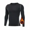 Calças Esportivas de Veludo de Inverno para Exterior Quentes para Corrida Treino Fitness Basquete Leggings Elásticas com Recortes para Homens