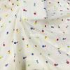 Gasa doble de algodón, crepé fresco pequeño, estampado floral pequeño, ropa de bebé, hogar, ropa de niños, tela de pijamas