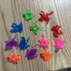 Juguetes para niños de rana y sapo de goma blanda de simulación protección del medio ambiente material tpr venta directa de fábrica flotante en el agua