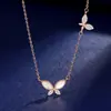 Novo Colar Borboleta em Prata de Lei S925 com Madrepérola Branca para Mulheres, Versátil, Moderno, Luxo Leve, De Alta Qualidade, Elegante, Corrente de Clavícula Mais Vendida