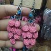 Pendientes especiales de línea colorida de estilo étnico de pavo real para mujer, con diamantes de imitación, retro, personalidad, combinables con todo, pendientes de gota de agua, pendientes de viaje de Yunnan